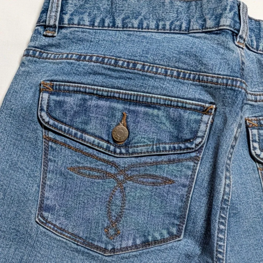 Lauren Ralph Lauren Jeans Co Blue Bootcut Flap Pocket Denim Pants Womens 10